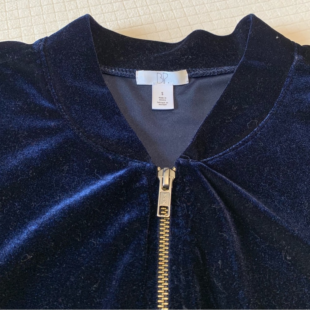 BP midnight blue velour jacket - Picture 2 of 10